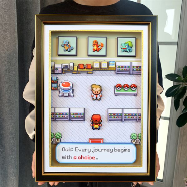 【海外代購】KALA HOME 火紅葉綠大木博士研究所遊戲場景立體畫01 