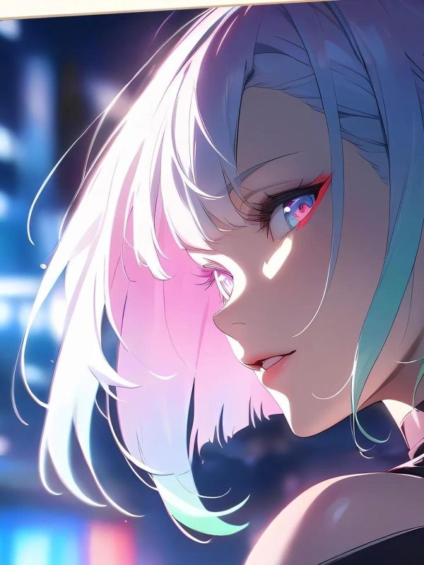 【海外代購】星空 《回眸露西》Lucy賽博朋克邊緣行者裝飾畫 