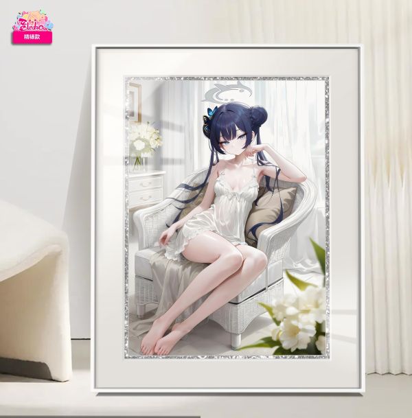 【海外代購】阿喵畫社 迎辰 花海妃咲 展館級12k收藏超清精裱畫 冰箱貼 