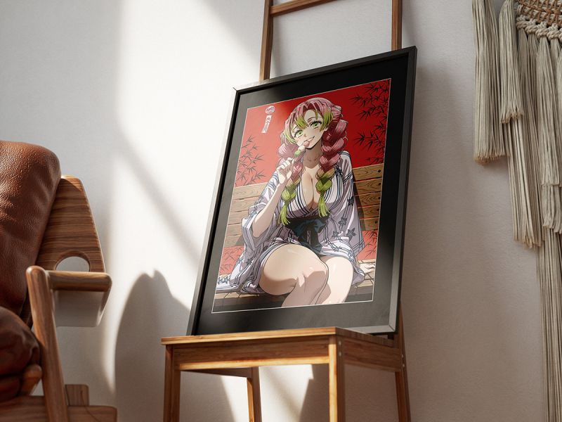 【海外代購】千鳥社 《浴袍甘露寺蜜璃》鬼滅之刃戀柱甘露寺蜜璃浴袍日式午睡毯地毯裝飾畫 