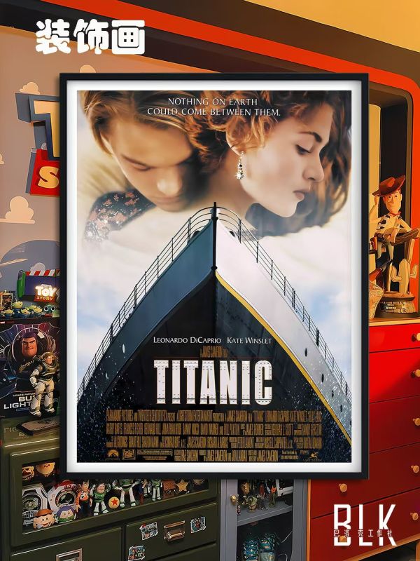 【海外代購】巴洛克 泰坦尼克號萊昂納多凱特傑克露絲Titanic鐵達尼號裝飾畫/冰箱貼 