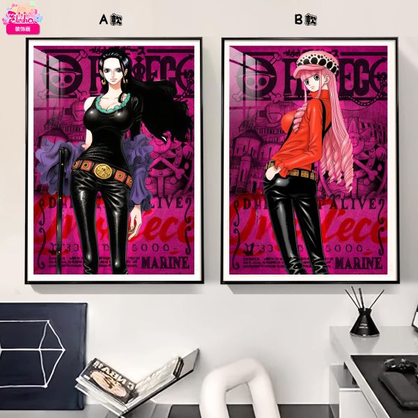 【海外代購】阿喵畫社 黑海傳說羅賓佩羅娜雙聯 8k主題高清裝飾畫 牆面掛毯 冰箱貼 