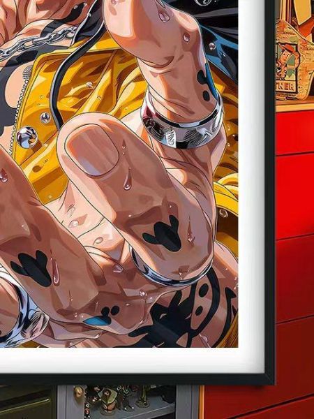 【海外代購】巴洛克《羅》Law特拉法爾加羅海賊王onepiece超新星路飛索隆七武海動漫裝飾畫 