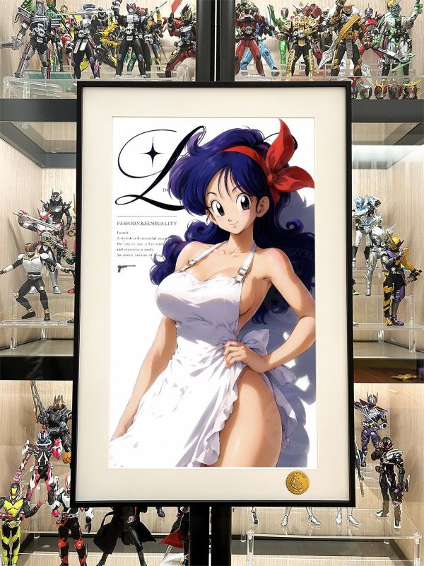 【海外代購】星空 《雜誌蘭琪》七龍珠布瑪18號悟空貝吉塔賽亞人裝飾畫 