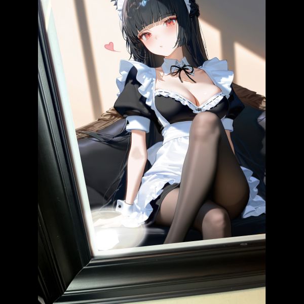 【海外代購】阿喵畫社 女僕 星見雅 書桌櫃子手辦展架背景裝飾 午睡毛毯 書桌掛毯 