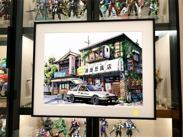 【海外代購】【55*44CM】星空 昭舞 頭文字D AE86藤原拓海 裝飾畫 