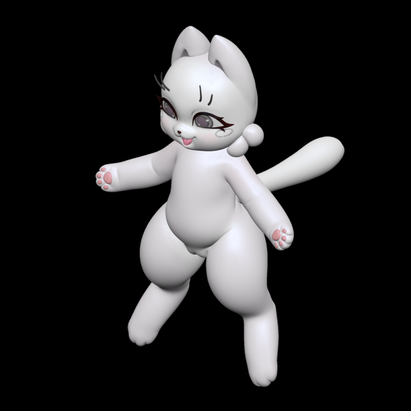 【R18-預定】靈魔 乳液貓玩偶 