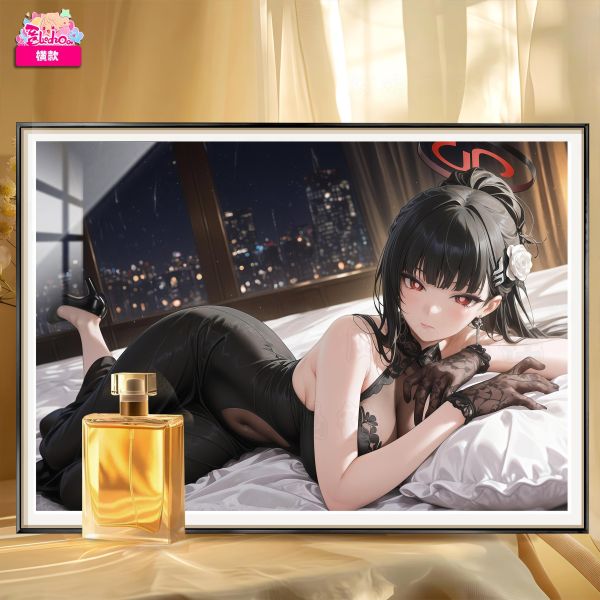 【海外代購】阿喵畫社 墨紗韻 禮服調月莉音 8k主題高清裝飾畫 滑鼠墊 午睡毛毯 床頭地墊 冰箱貼 