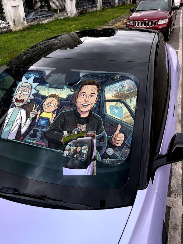 【海外代購】千鳥社《汽車前擋遮陽-馬斯克 瑞克和莫蒂》 