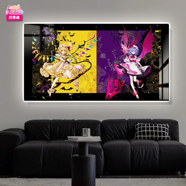 【海外代購】阿喵畫社 芙蘭朵露・斯卡蕾特 主題裝飾氛圍感發光燈帶裝飾畫 午睡毛毯 滑鼠墊 床頭地墊 冰箱貼 