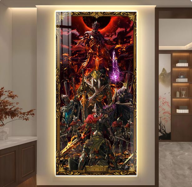 【海外代購】阿喵畫社 黑暗靈魂餘燼之輝 超長發光燈帶裝飾畫 