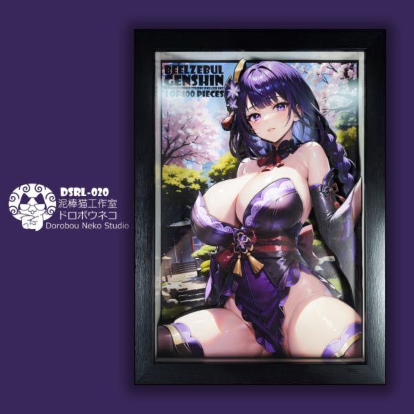 【海外代購】泥棒貓 DSDX-008 Genshin Impact 雷電將軍 可月兌立體畫 