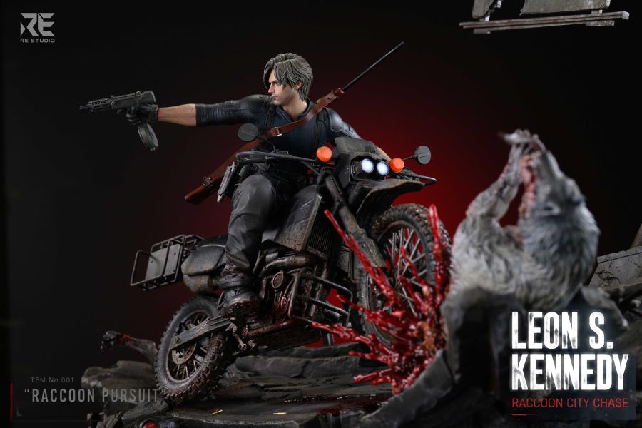 【實物預定】RE Resident Evil Requiem Leon S. Kennedy: Raccoon City Chase 里昂浣熊市追逐戰 · 高速公路末日場景雕像 