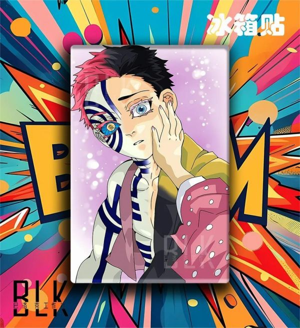 【海外代購】巴洛克《狛戀》鬼滅之刃無限城篇上弦叄裝飾畫冰箱貼 