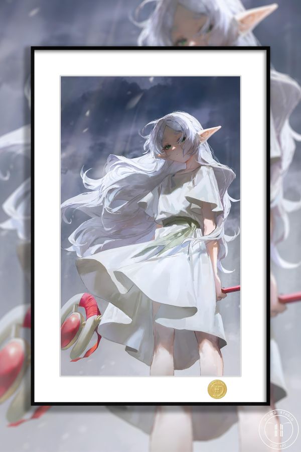 【海外代購】H2 《憂傷芙莉蓮》葬送的芙莉蓮Frieren動畫二次元裝飾畫 