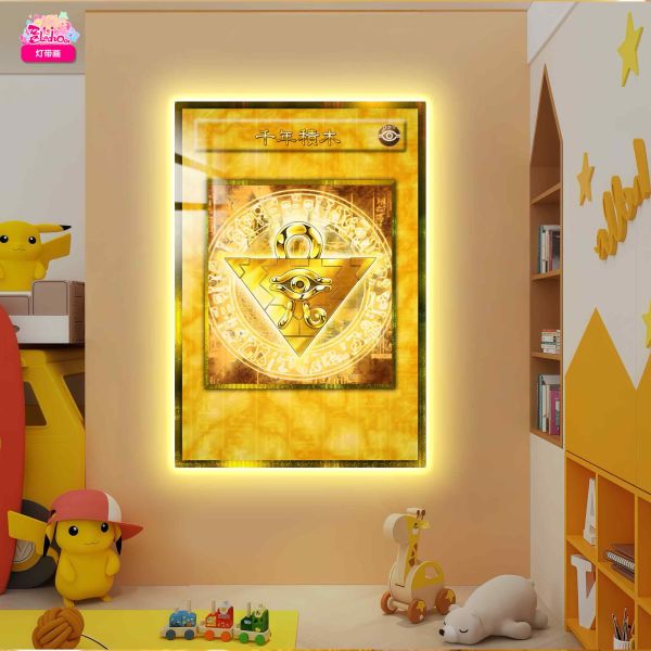【海外代購】阿喵畫社 遊戲王千年積木超大常亮裝飾燈帶畫 