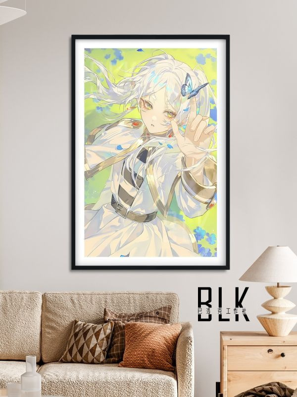 【海外代購】巴洛克 蝴蝶芙莉蓮Frieren辛美爾菲倫裝飾畫/冰箱貼 