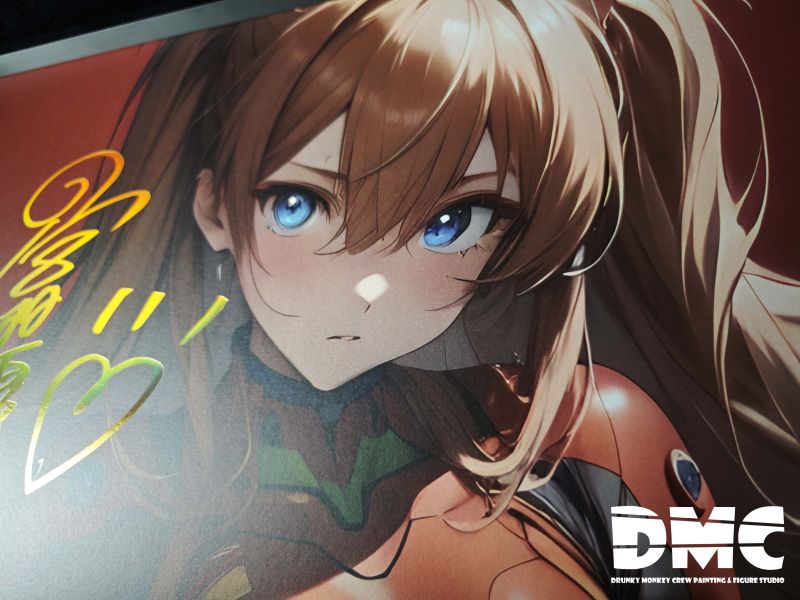 【海外代購】泥棒貓 DMP-010 明日香 EVA聲優簽名復刻裝飾畫 