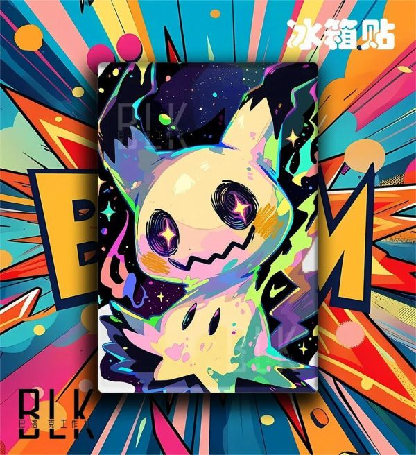 【海外代購】巴洛克 《炫彩謎擬丘》寶可夢裝飾畫冰箱貼 