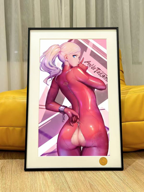 【海外代購】星空《皮衣高捲杏》PANTHER女神異聞錄5Takamaki An動漫裝飾畫 