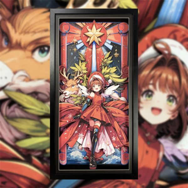 【海外代購】萌萌匠 魔卡少女櫻百變聖誕節小櫻 3D立體畫 