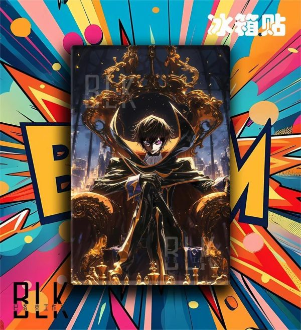 【海外代購】巴洛克 《王座魯魯修》反叛的魯路修裝飾畫冰箱貼 