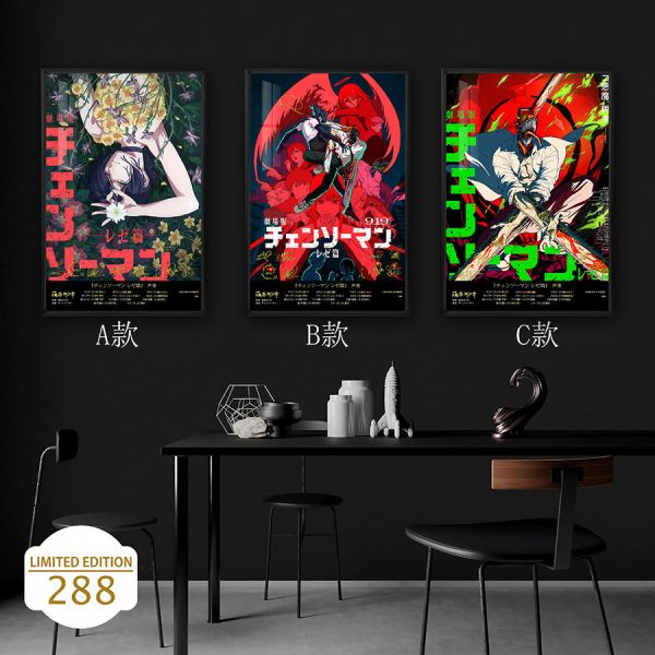 【海外代購】千鳥社 《鏈鋸人 蕾塞篇》鏈鋸人蕾塞篇電次波奇塔帕瓦瑪奇瑪早川秋簽名裝飾畫 
