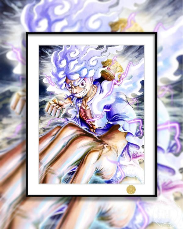【海外代購】H2 《尼卡魯夫》海賊王太陽神五檔四皇裝飾畫 