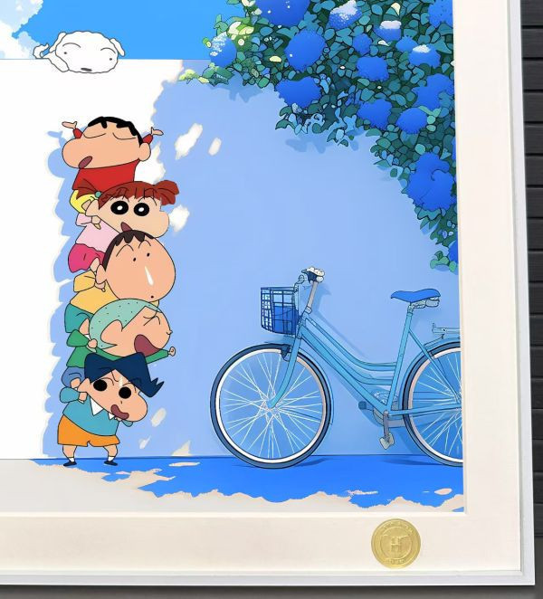 【海外代購】H2 《夏日春日部》蠟筆小新野原新之助風間阿呆妮妮正男裝飾畫 