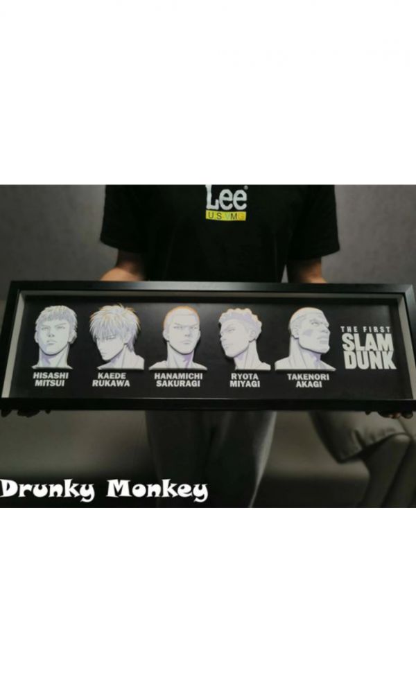 【海外代購】【83*26CM】醉猴組Drunky Monkey Crew 灌籃 湘北五虎 立體畫 