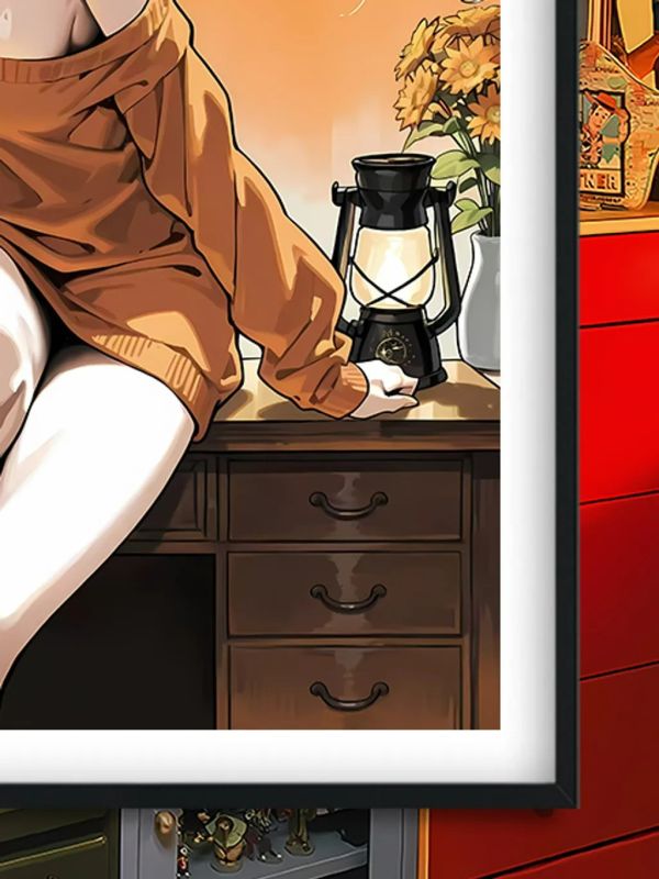 【海外代購】巴洛克《咖啡帕瓦》鏈鋸人蕾塞篇power裝飾畫 