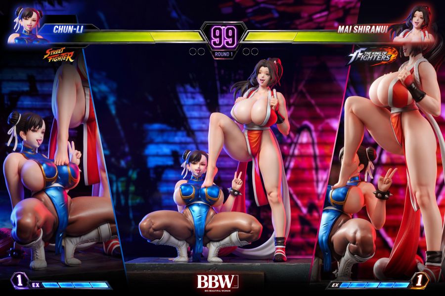 【預定】BBW Big Beautiful Woman 春麗vs不知火舞 快打旋風 