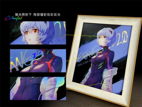 【海外代購】萌萌匠 新世紀福音戰士綾波麗 鐳射反光畫 