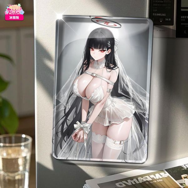【海外代購】阿喵畫社 婚紗 花嫁白禮服調月莉音 RIO 新品12k超清裝飾畫 地墊 午睡毛毯 冰箱貼 