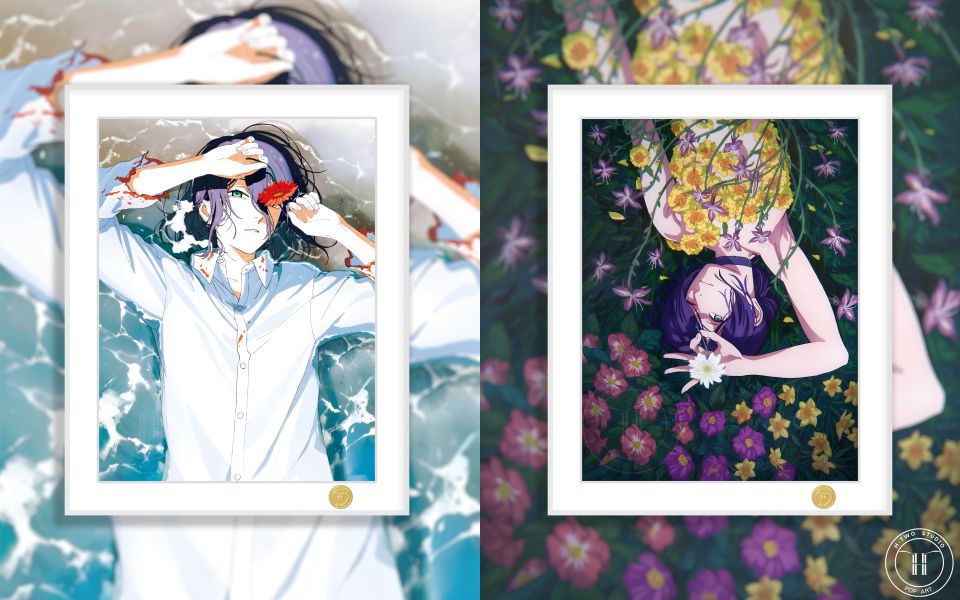 【海外代購】H2 《電鋸人蕾塞篇》鏈鋸人炸彈惡魔Chainsaw Man動畫二次元裝飾畫 