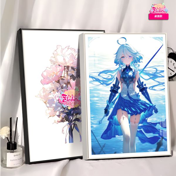 【海外代購】阿喵畫社 水戰神 芙寧娜 8k超大高清裝飾畫 床頭地墊 午睡毛毯 等身枕 