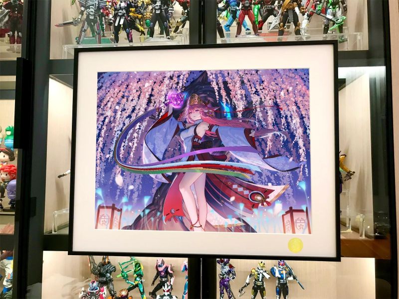 【海外代購】星空 《祈福神子》原神八重神子裝飾畫 