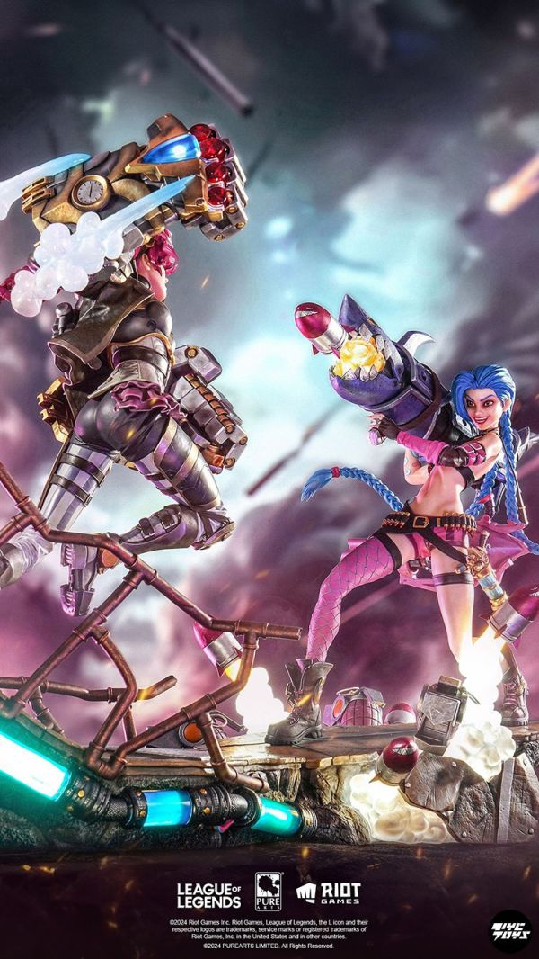 【預定】purearts《英雄聯盟》金克絲&蔚1/6雕像 