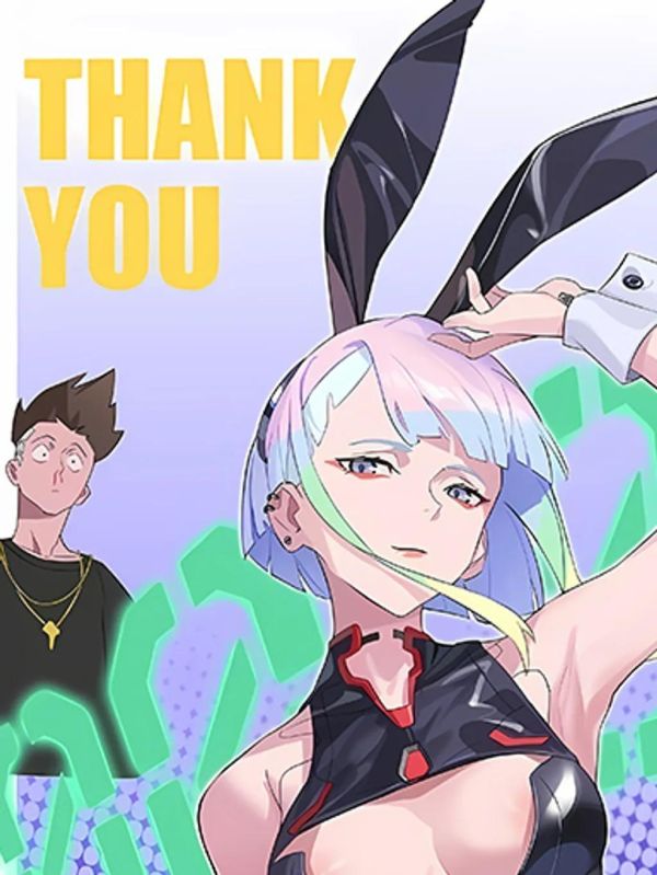 【海外代購】巴洛克 《兔女郎露西》賽博朋克邊緣行者裝飾畫冰箱貼 