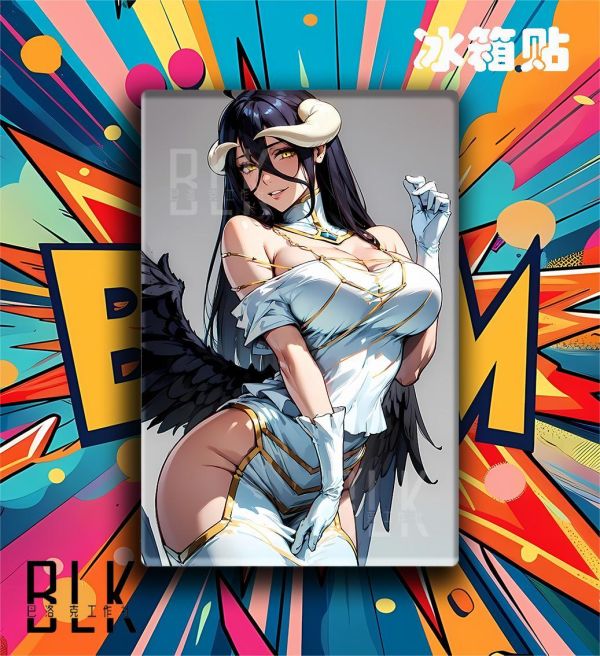 【海外代購】巴洛克 《俏皮雅兒貝德》阿貝多正妃Overlord安茲烏爾恭骨王裝飾畫冰箱貼 