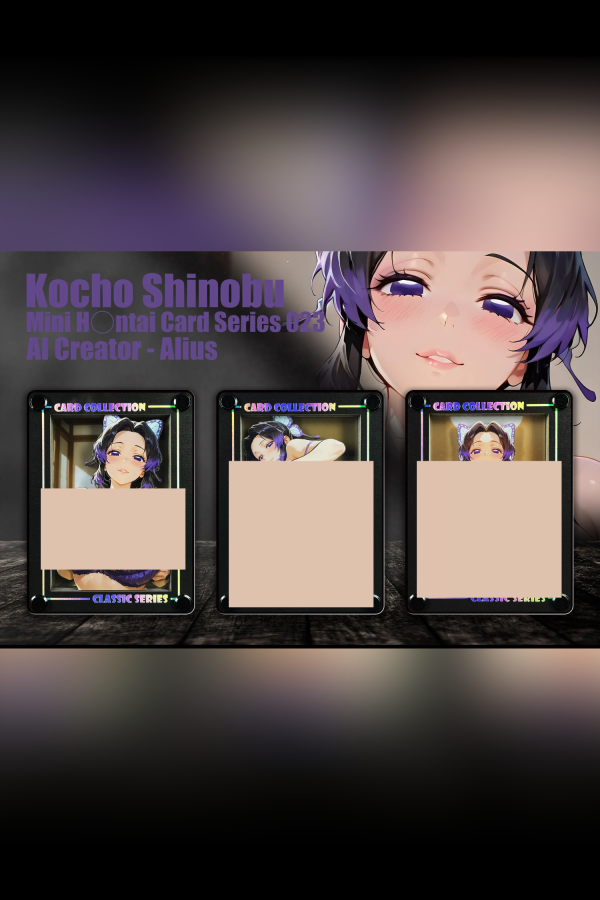 【R18-海外代購】黑白畫映B&W Studio Mini AI Creator系列桌面裝飾卡磚第二十三彈 胡蝶忍 