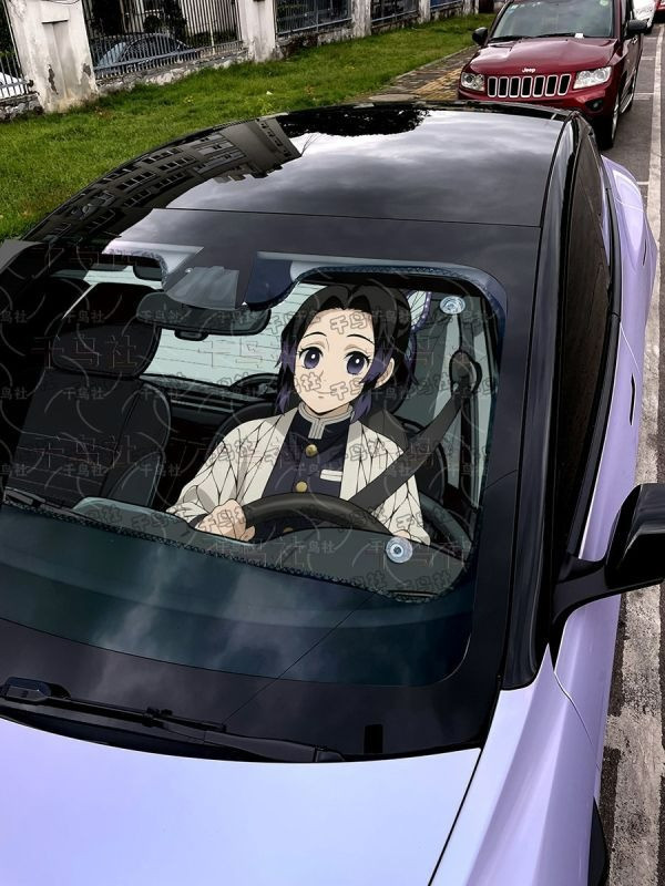 【海外代購】千鳥社 《汽車前擋遮陽-蝴蝶忍》鬼滅之刃九柱鬼殺隊蟲柱 