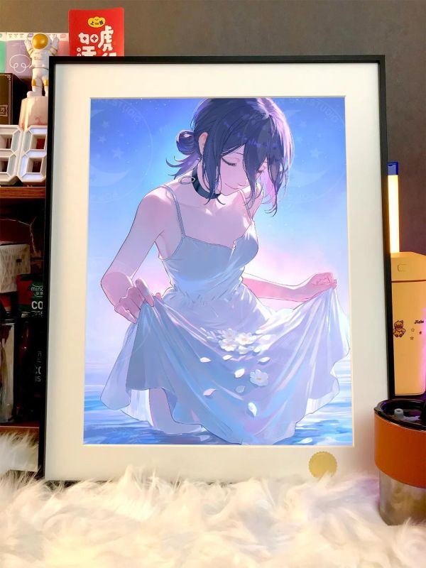 【海外代購】星空 《謝幕蕾塞》電鋸人Reze裝飾畫 