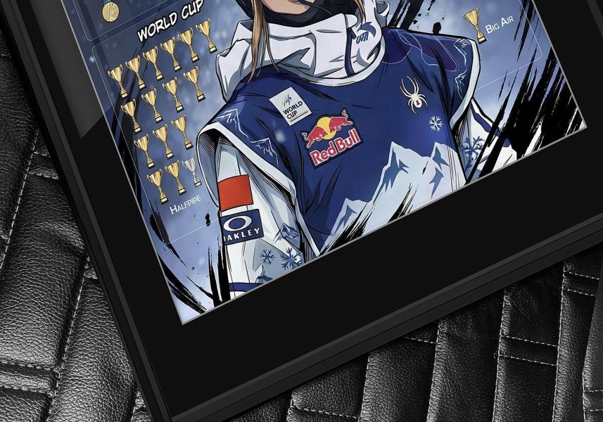 【海外代購】千鳥社 《谷愛凌榮譽》谷愛凌榮譽金自由滑雪青蛙公主應援裝飾畫 