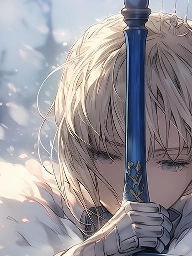 【海外代購】巴洛克 《雪之saber》Fate/stay night裝飾畫冰箱貼 