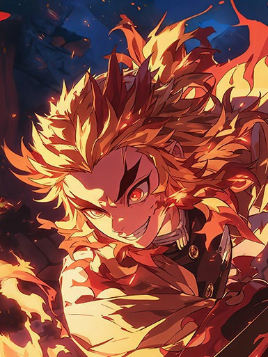 【海外代購】巴洛克 《煉獄杏壽郎》鬼滅之刃無限城篇裝飾畫冰箱貼 