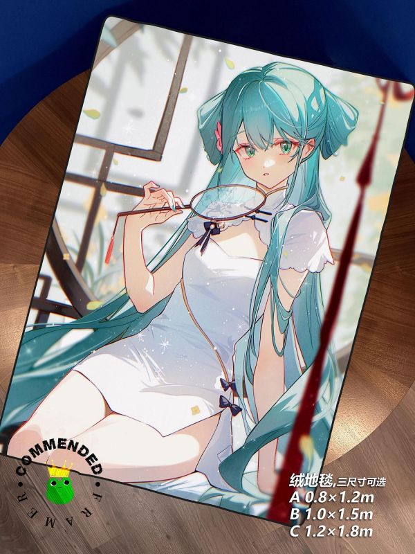 【海外代購】皇呱 《國風少女初音》初音未來裝飾畫 午睡毯 地毯 