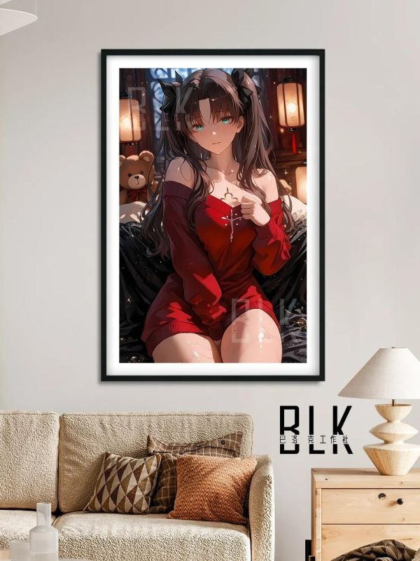 【海外代購】巴洛克 《紅衣遠阪凜》Fate/stay night裝飾畫冰箱貼 