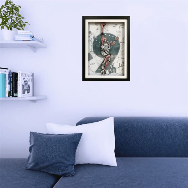 【海外代購】【45*32CM】凹凸Panda 灌籃高手 山王 澤北榮治 紙藝立體畫01 