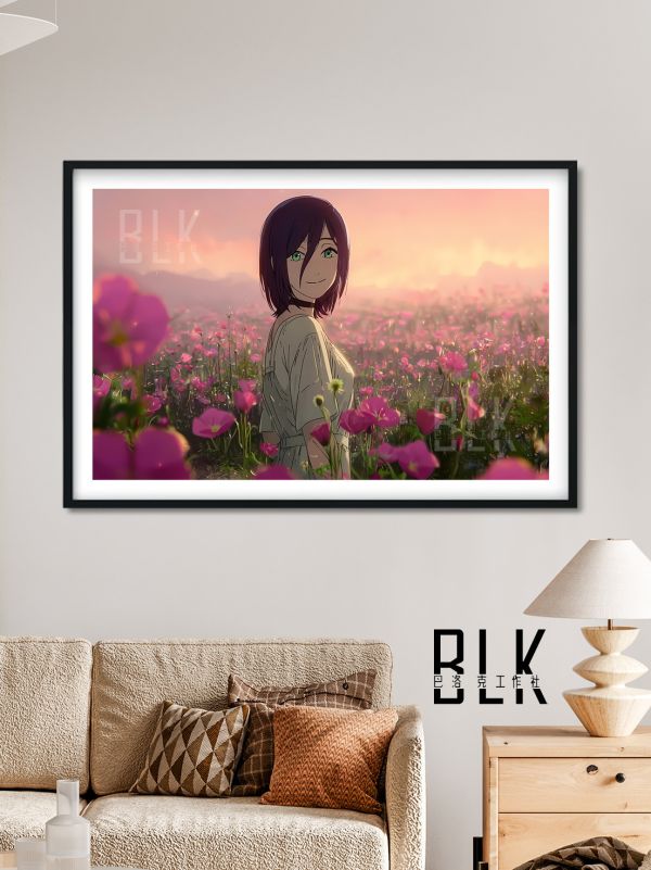 【海外代購】巴洛克 《花叢蕾塞》Chainsaw Man鏈鋸人蕾塞篇reze電次帕瓦瑪奇瑪動畫裝飾畫冰箱貼 